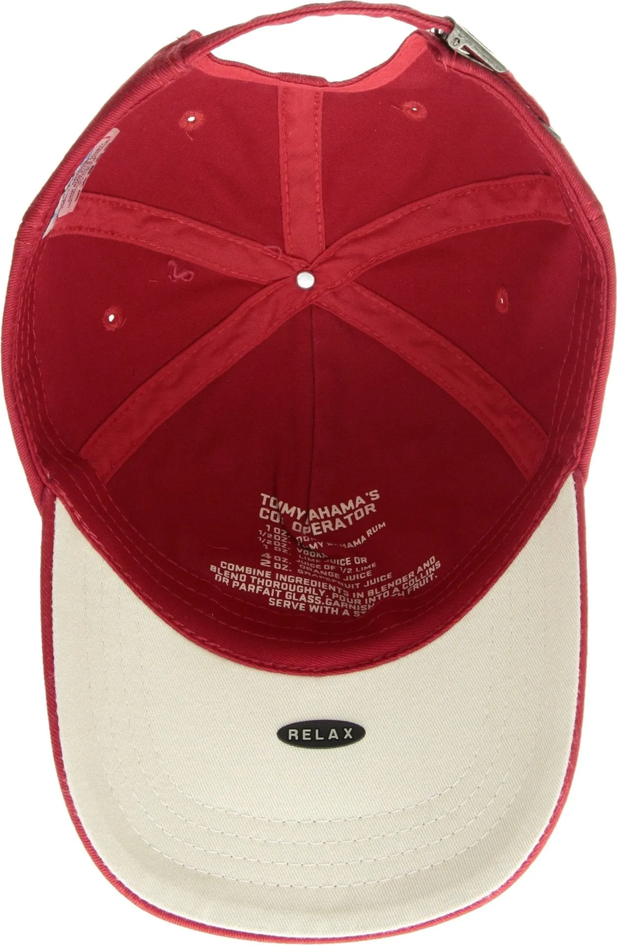 Tommy Bahama Washed Marlin Camper Red Adjustable Golf Hat Ball Cap