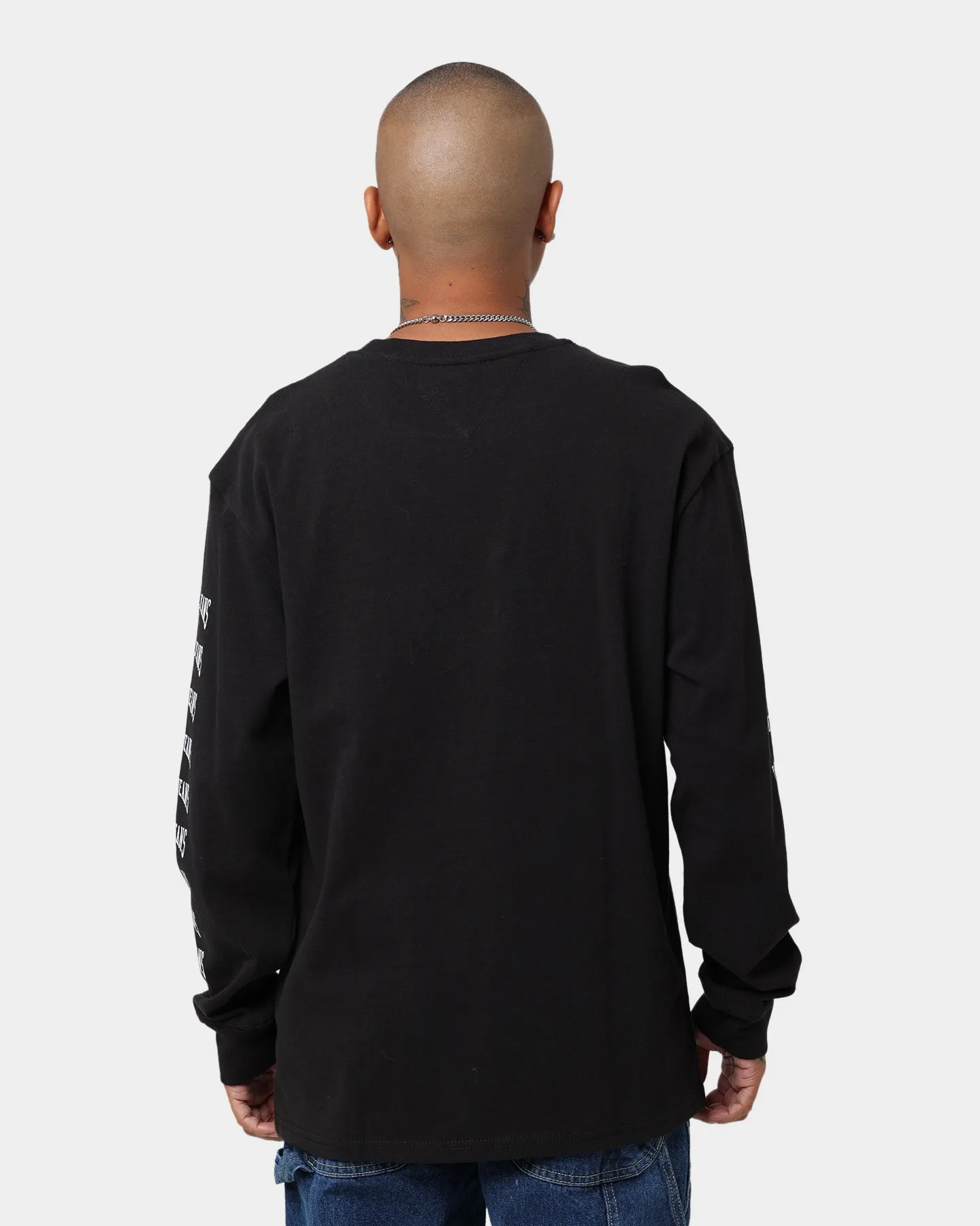 Tommy Jeans TJM Homespun Graphic Long Sleeve T-Shirt Black