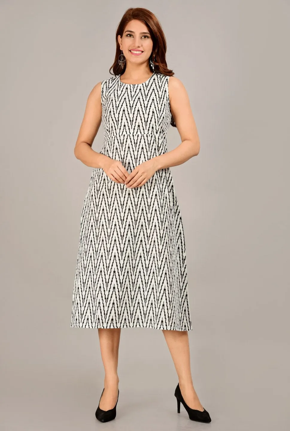 Trendy Cotton Shrug Set with Sleeveless Inner Dress for Women