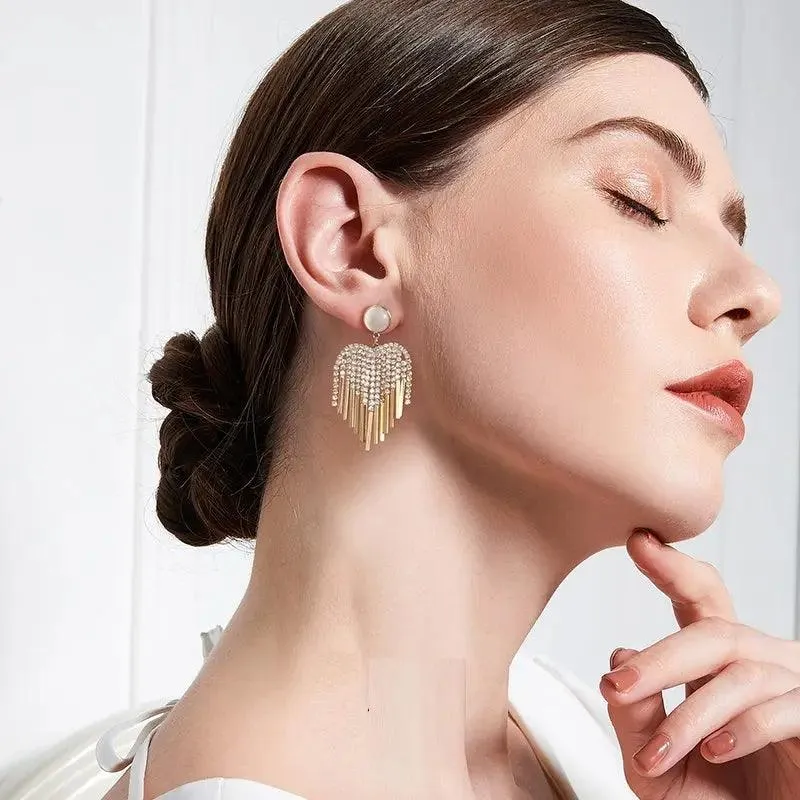 Trendy Love Tassel Earrings