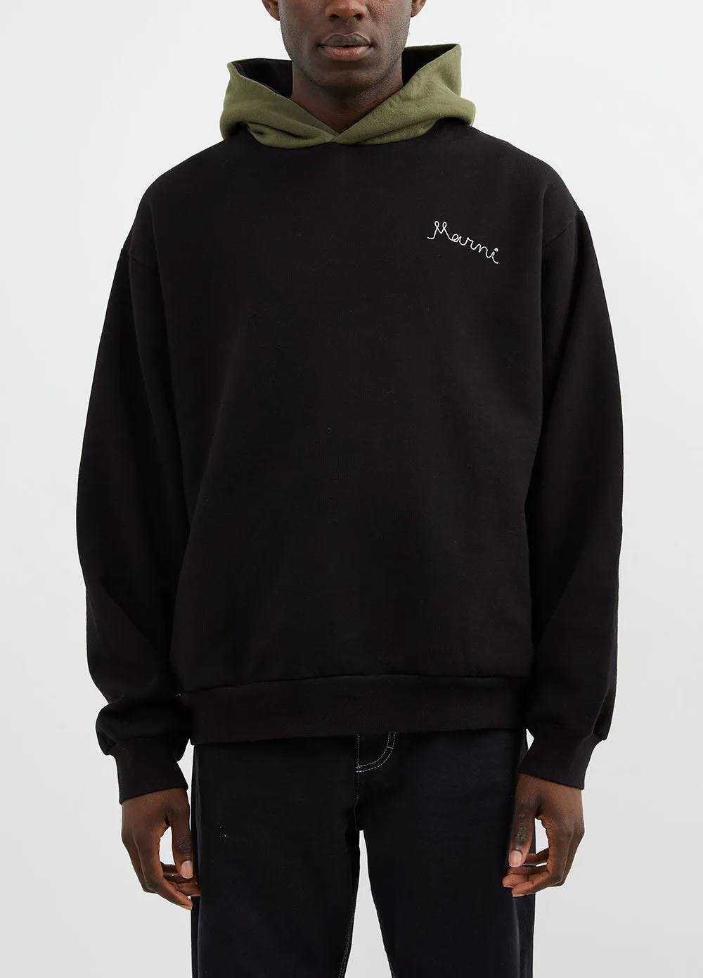 Two-Tone Contrast Hoodie