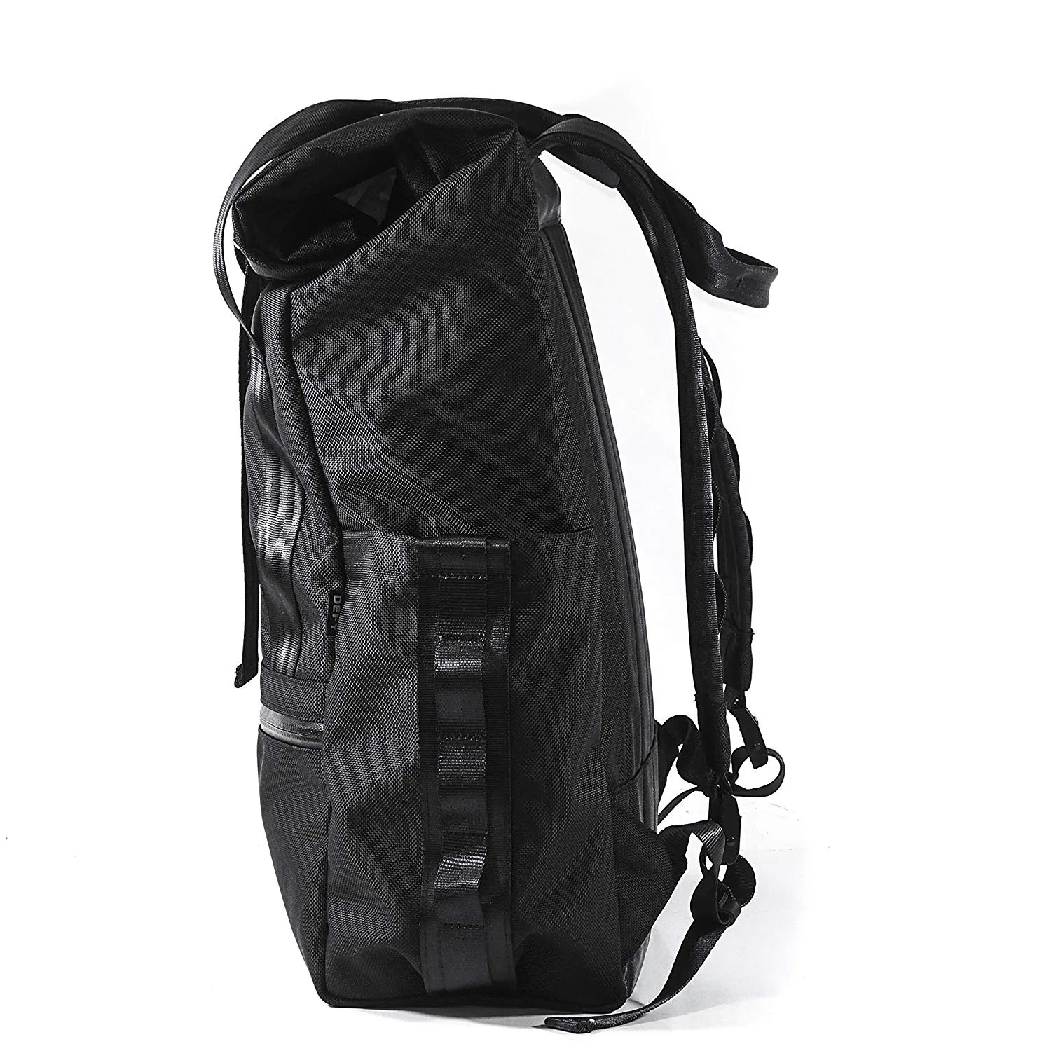 VerBockel Rolltop Backpack 2.0 'Un-Zipped' | Black Ballistic Nylon x ECOPAK™ EPX ’Fire Edition’ | Last 1
