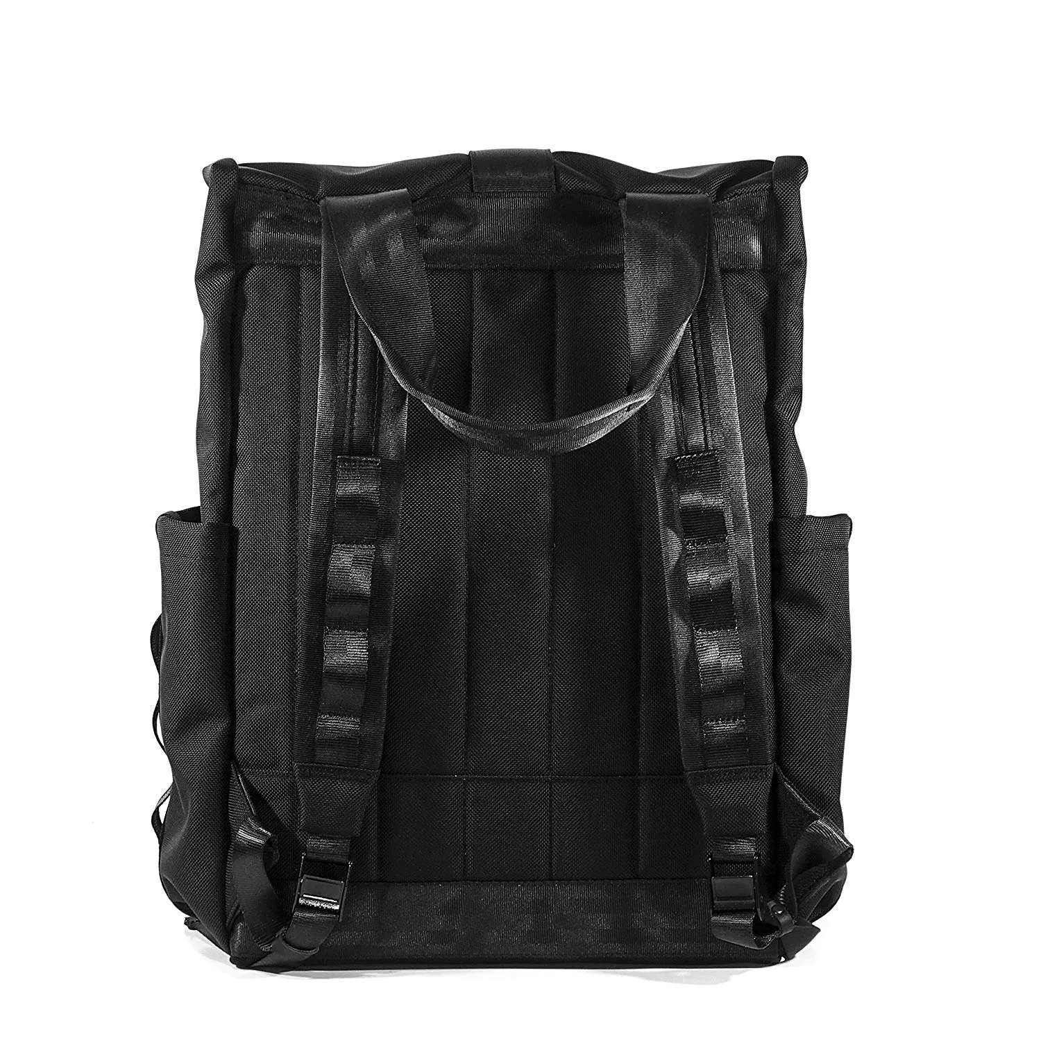 VerBockel Rolltop Backpack 2.0 'Un-Zipped' | Black Ballistic Nylon x ECOPAK™ EPX ’Fire Edition’ | Last 1