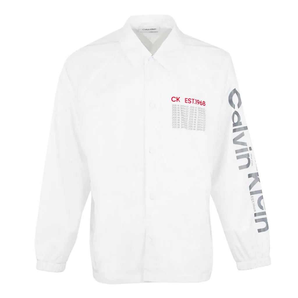 WATER-RESISTANT BROKEN LOGO COACH JACKET