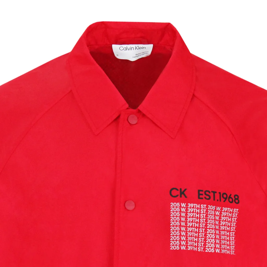 WATER-RESISTANT BROKEN LOGO COACH JACKET