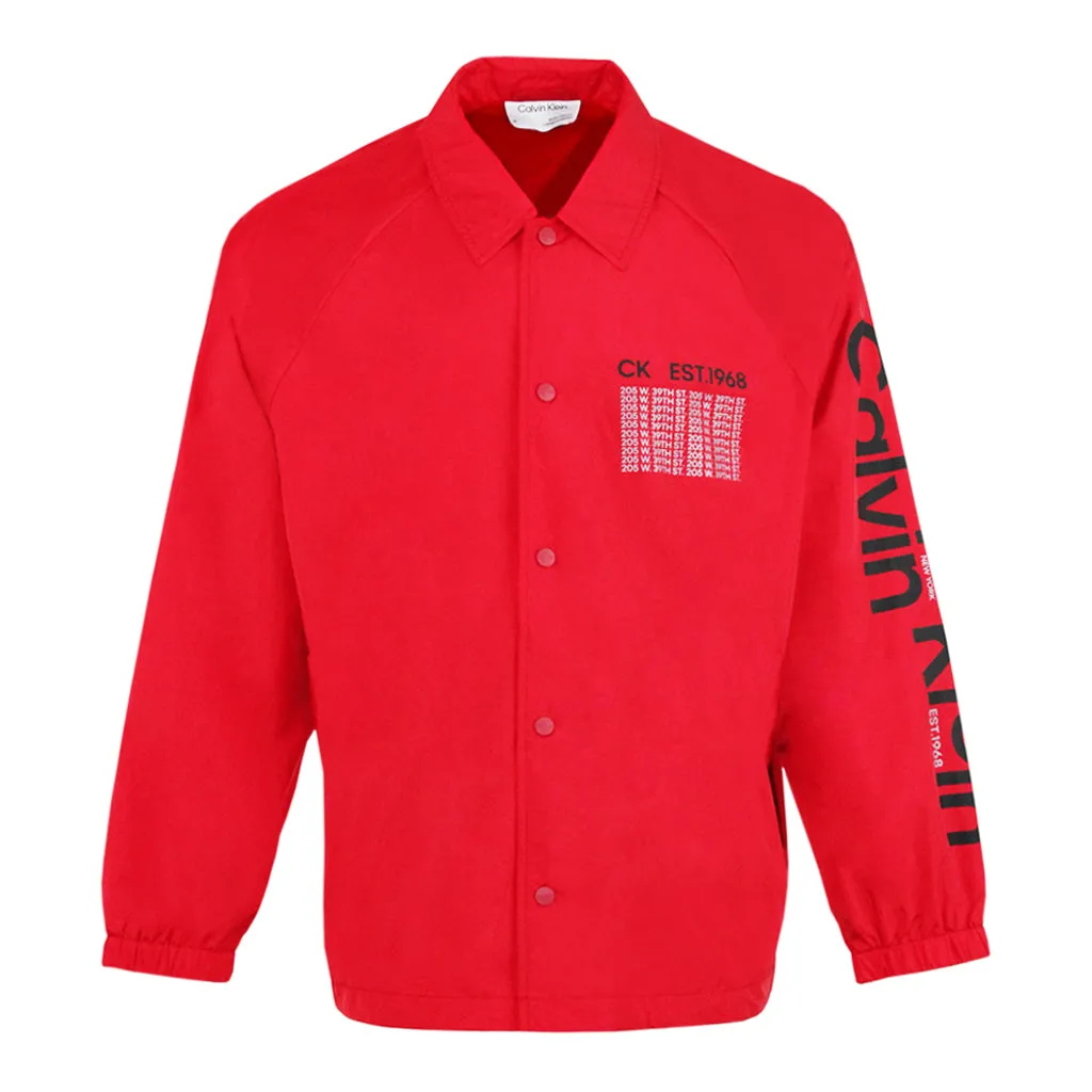 WATER-RESISTANT BROKEN LOGO COACH JACKET