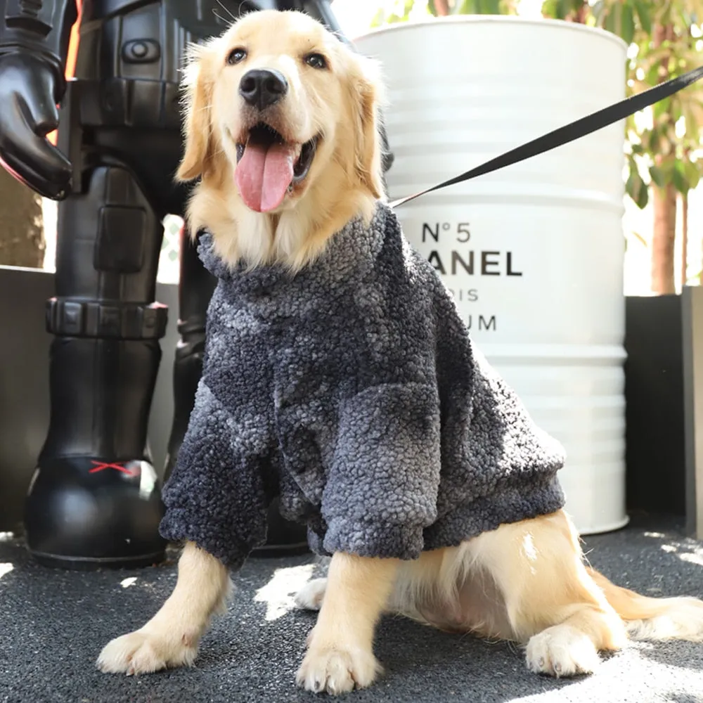 Winter Thick Big Dog Clothes: 3XL-7XL Lambs Wool Jacket for Medium Large Dogs | Windproof Coat | Pet Accessories