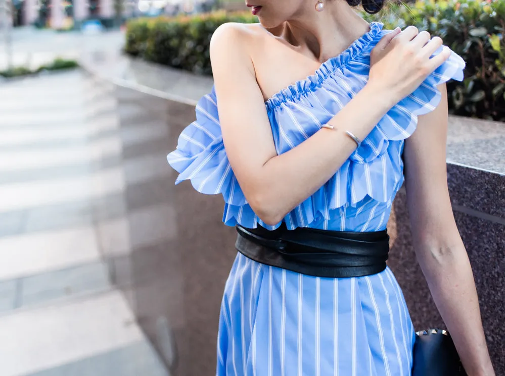 Wrap Leather Belt - Black